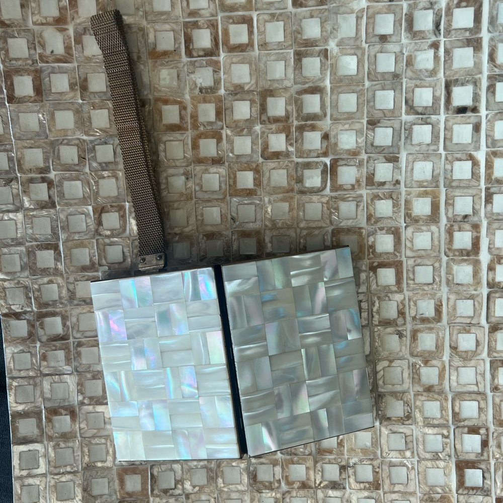 Vintage makeup wristlet.